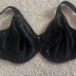 Wacoal Classic Lace Black Bra With Pearl Detailing